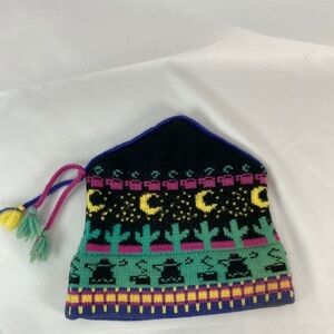 Vintage handmade in Vermont mountain ladies & Ewe knit high point hat